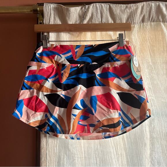 Prana Belltello Swim Skirt Bathing Suit Bottom Tropics Multicolor NWT Size S - Picture 3 of 9